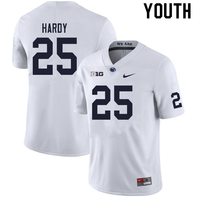NCAA Nike Youth Penn State Nittany Lions Daequan Hardy #25 College Football Authentic White Stitched Jersey FPF4098FB